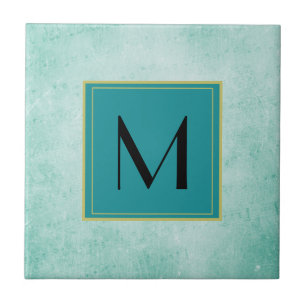 Monogramm zur Textur des Vintagen Miniaturpapiers Fliese