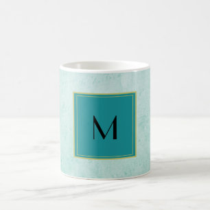 Monogramm zur Textur des Vintagen Miniaturpapiers Tasse
