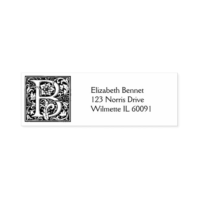 Monogrammadresse Permastempel (Design)