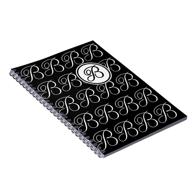 Monogrammbuchstabe B Notizblock (Rechte Seite)