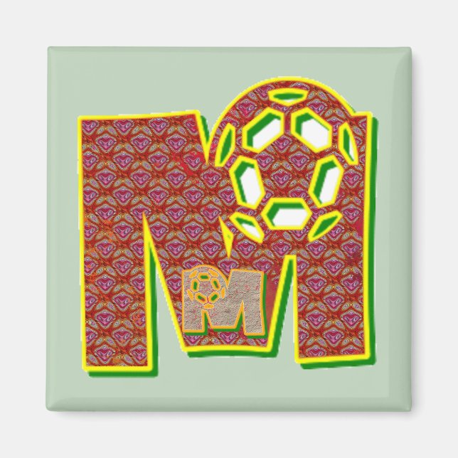 Monogrammbuchstabe m magnet (Vorne)