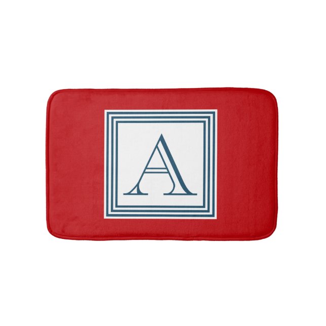 Monogrammdesign Badematte (Vorderseite)