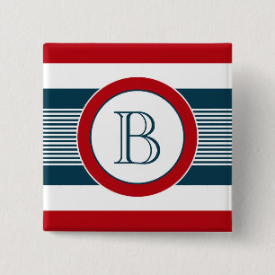 Monogrammdesign Button
