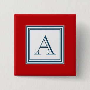 Monogrammdesign Button