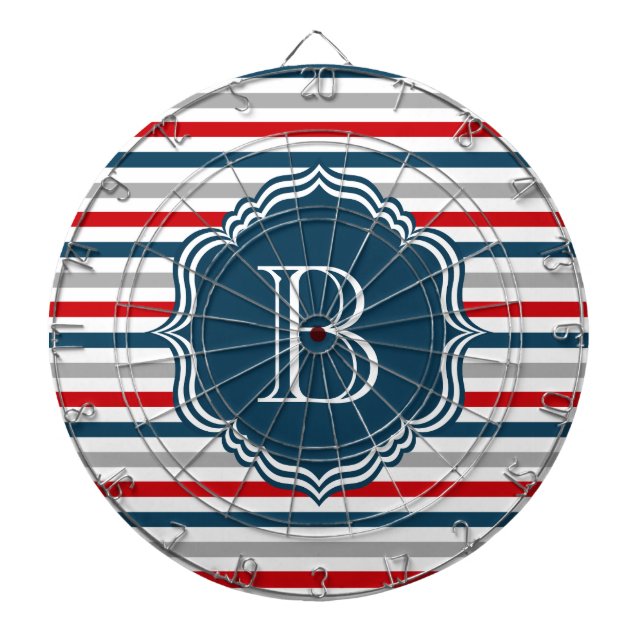 Monogrammdesign Dartscheibe (vorne)