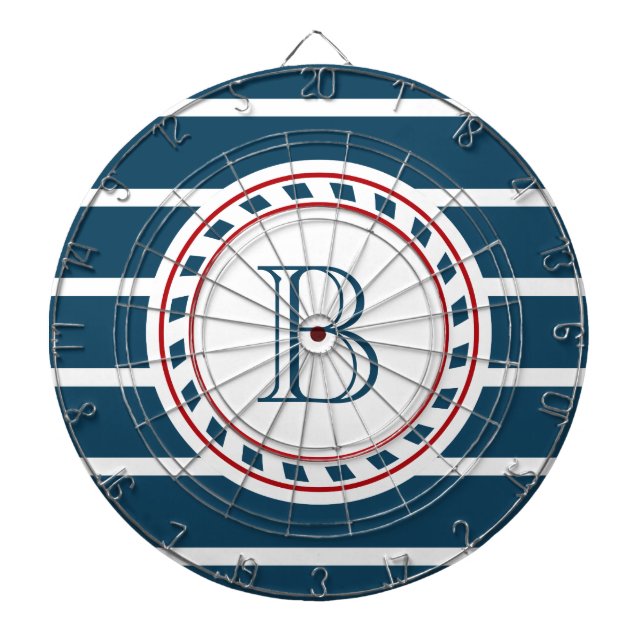 Monogrammdesign Dartscheibe (vorne)