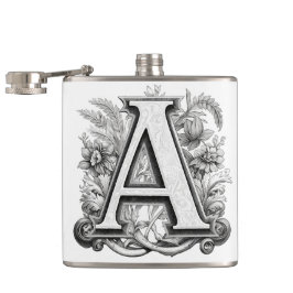 Monogrammdesign Flachmann