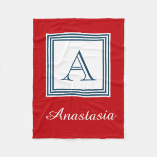 Monogrammdesign Fleecedecke