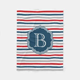 Monogrammdesign Fleecedecke