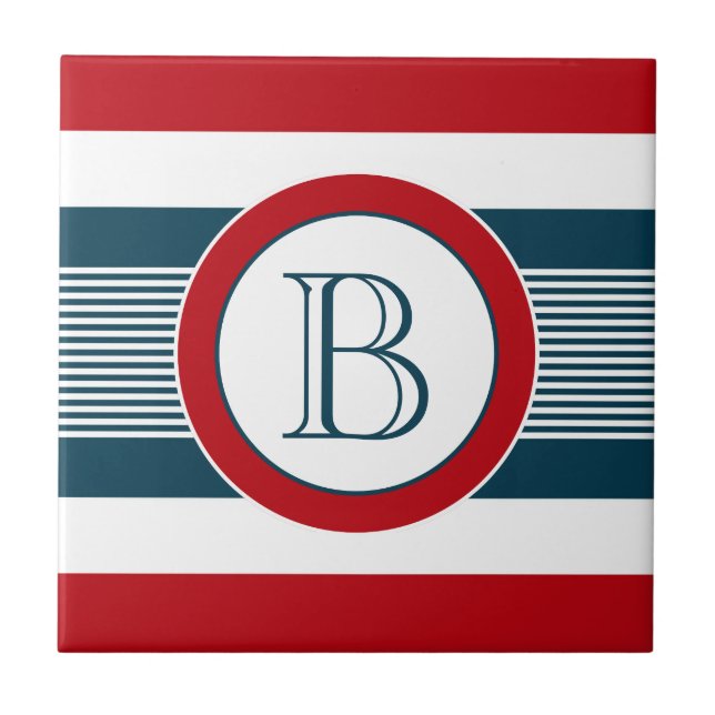 Monogrammdesign Fliese (Vorderseite)