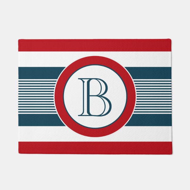 Monogrammdesign Fußmatte (Vorderseite)
