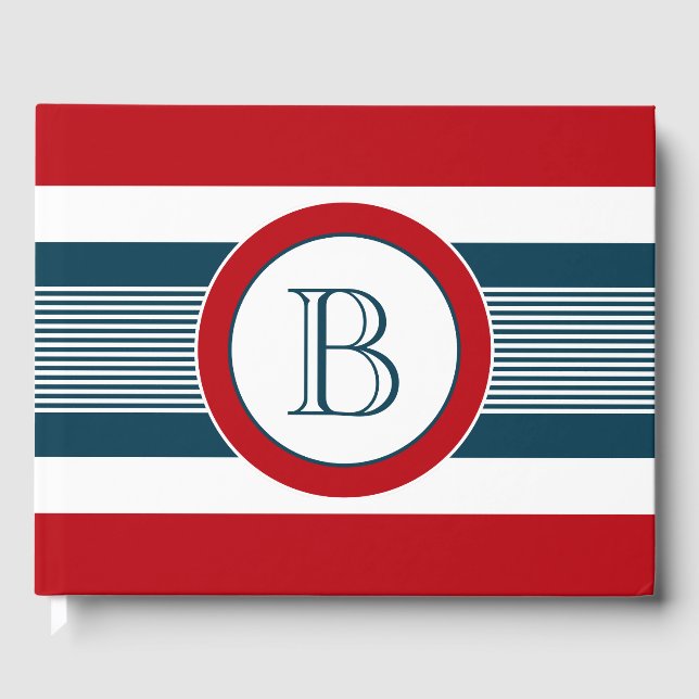 Monogrammdesign Gästebuch (Vorderseite)