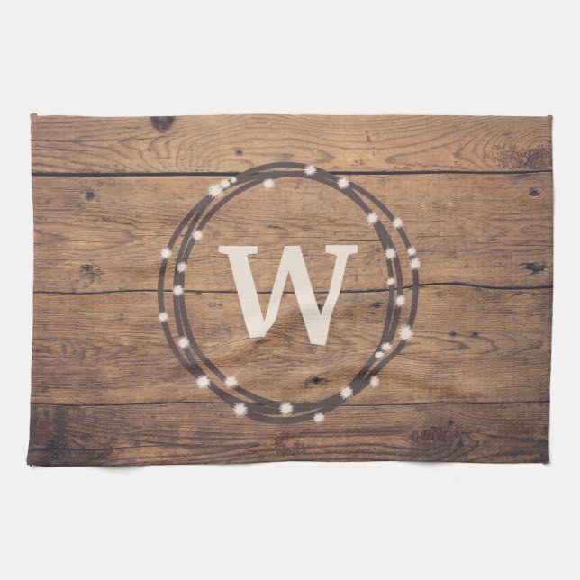 Monogrammdesign Handtuch (Horizontal)