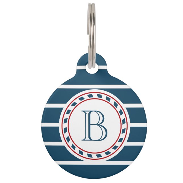 Monogrammdesign Haustiermarke (Vorderseite)