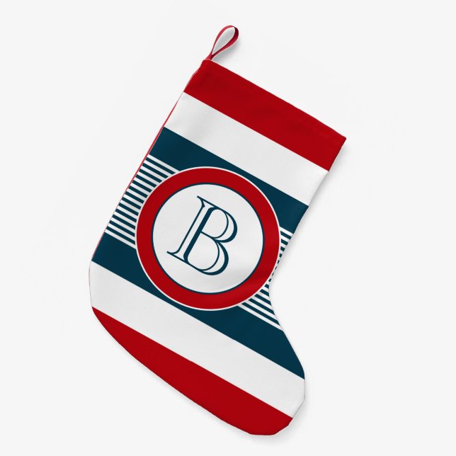 Monogrammdesign Kleiner Weihnachtsstrumpf (Vorderansicht (hängend))