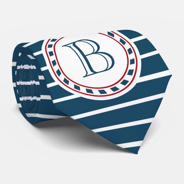 Monogrammdesign Krawatte (Gerollt)