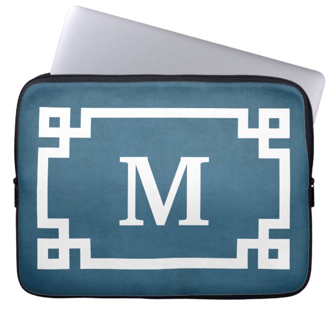 Monogrammdesign Laptopschutzhülle (Vorderseite)