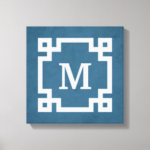 Monogrammdesign Leinwanddruck