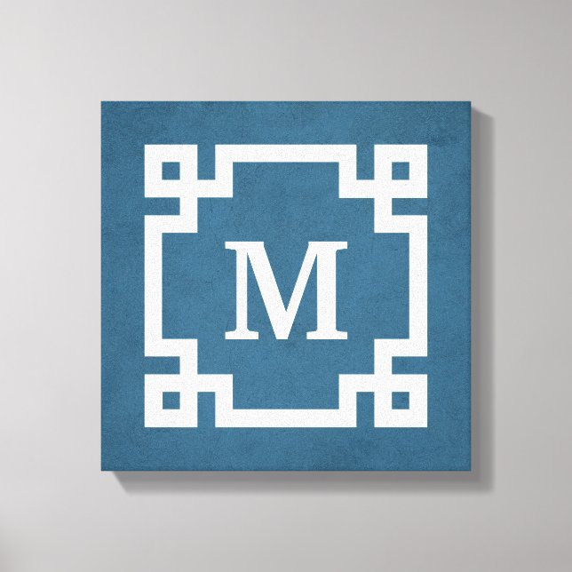 Monogrammdesign Leinwanddruck (Vorderseite)
