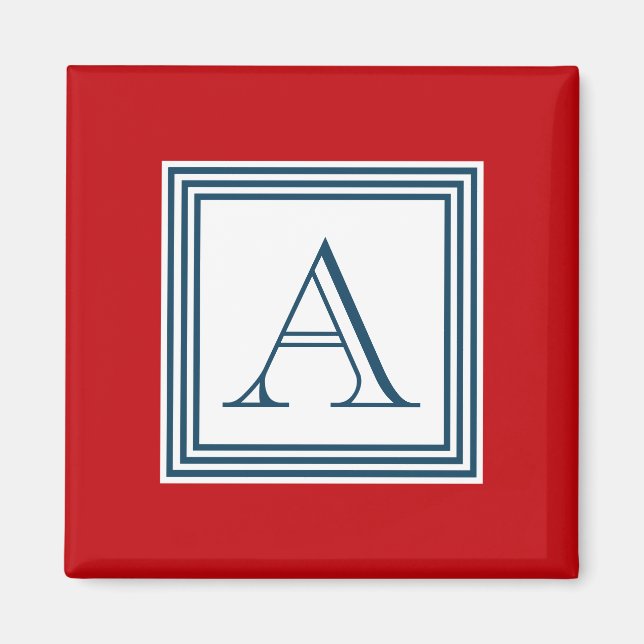 Monogrammdesign Magnet (Vorne)