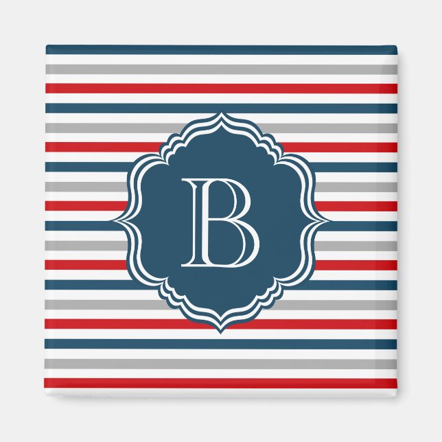 Monogrammdesign Magnet (Vorne)