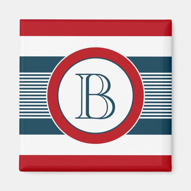 Monogrammdesign Magnet (Vorne)