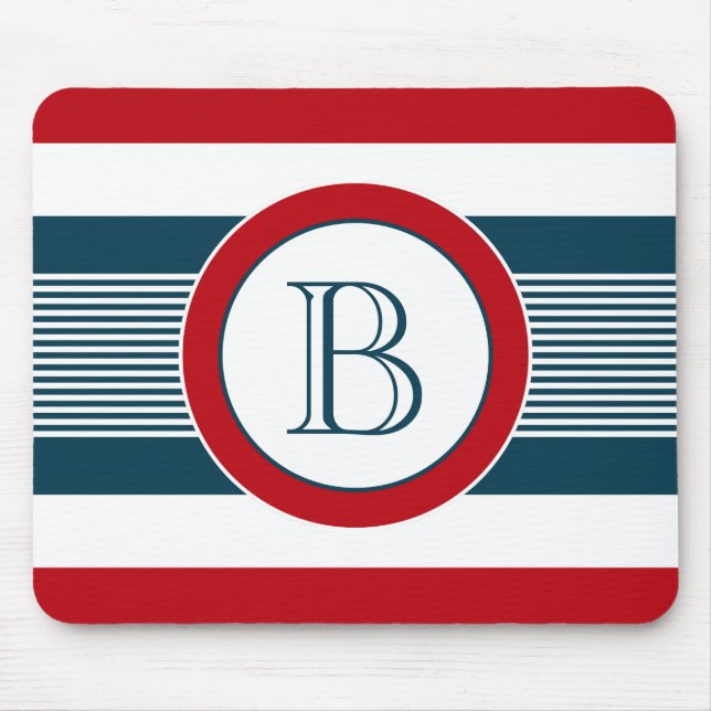 Monogrammdesign Mousepad (Vorne)