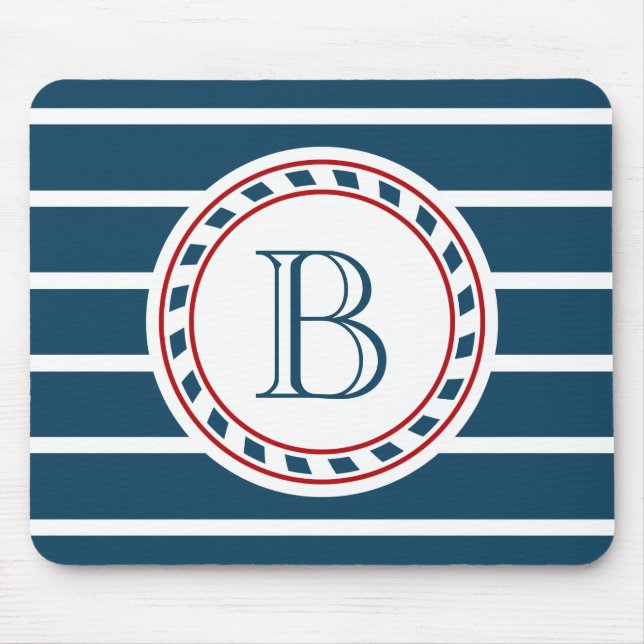 Monogrammdesign Mousepad (Vorne)