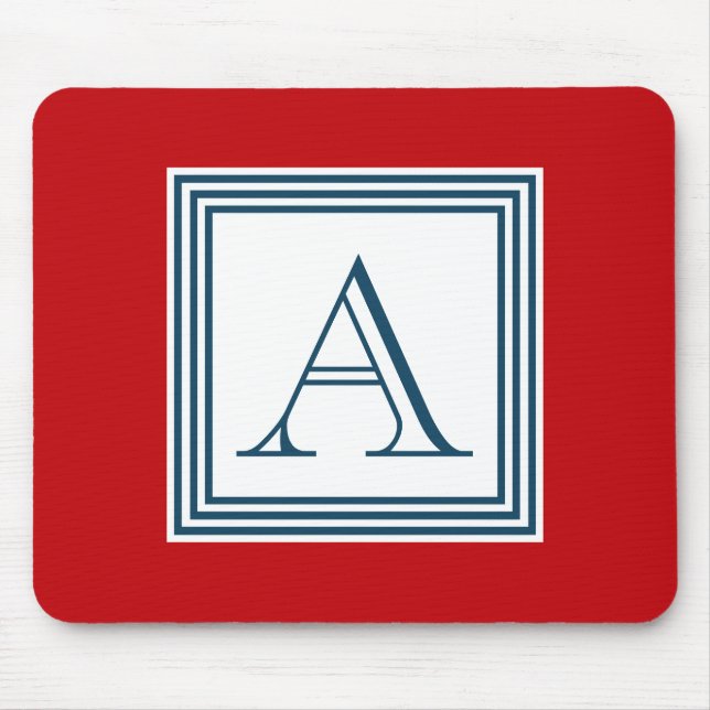 Monogrammdesign Mousepad (Vorne)