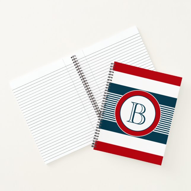 Monogrammdesign Notizbuch (Innenseite)