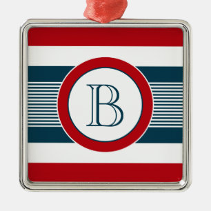 Monogrammdesign Ornament Aus Metall