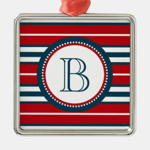 Monogrammdesign Ornament Aus Metall
