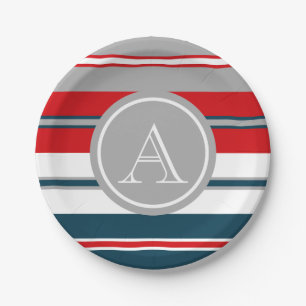 Monogrammdesign Pappteller