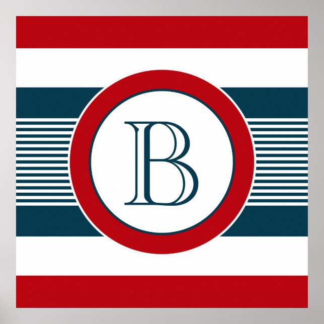 Monogrammdesign Poster (Vorne)