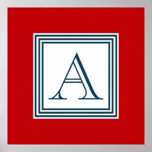 Monogrammdesign Poster