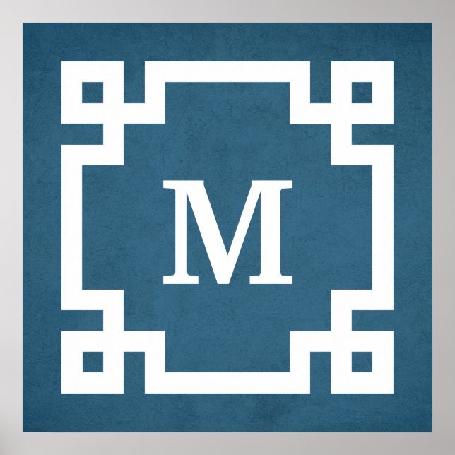 Monogrammdesign Poster (Vorne)
