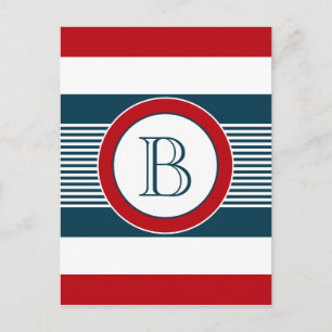 Monogrammdesign Postkarte