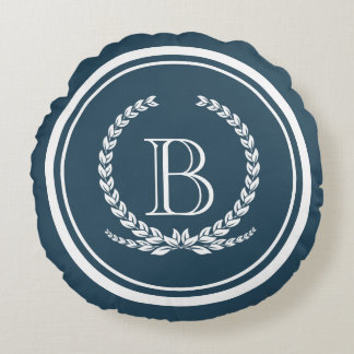 Monogrammdesign Rundes Kissen