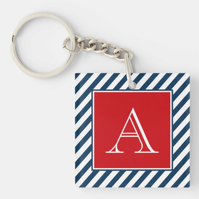 Monogrammdesign Schlüsselanhänger (Vorderseite)