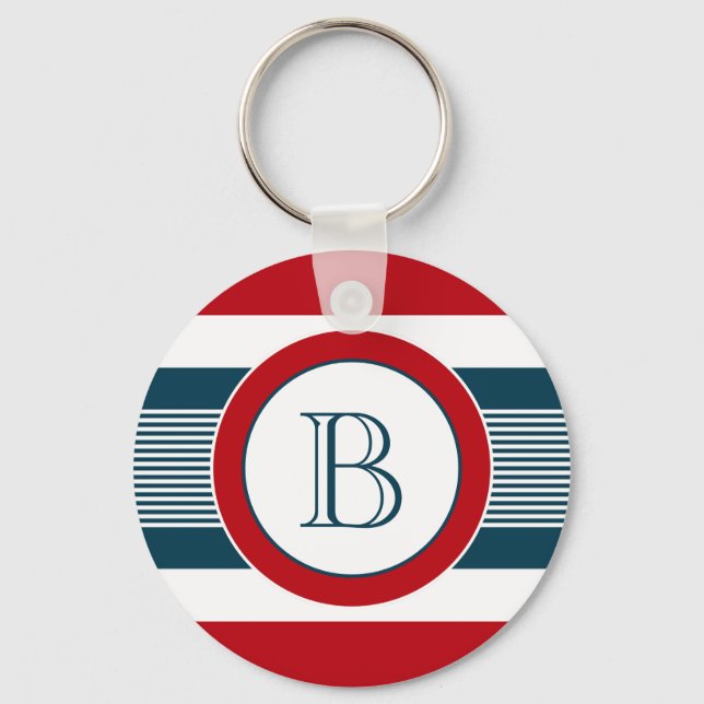Monogrammdesign Schlüsselanhänger (Vorderseite)