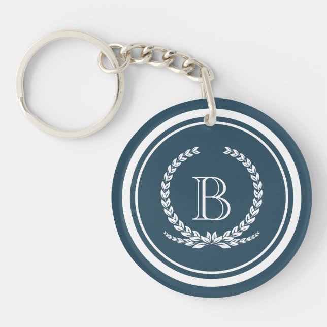 Monogrammdesign Schlüsselanhänger (Vorderseite)