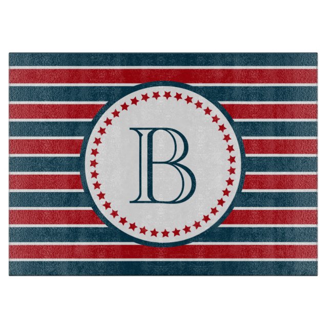 Monogrammdesign Schneidebrett (Vorderseite)