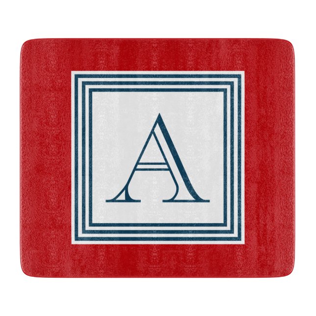 Monogrammdesign Schneidebrett (Vorderseite)