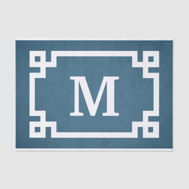 Monogrammdesign Seidenpapier (Vorderseite)