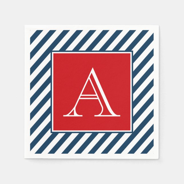 Monogrammdesign Serviette (Vorderseite)