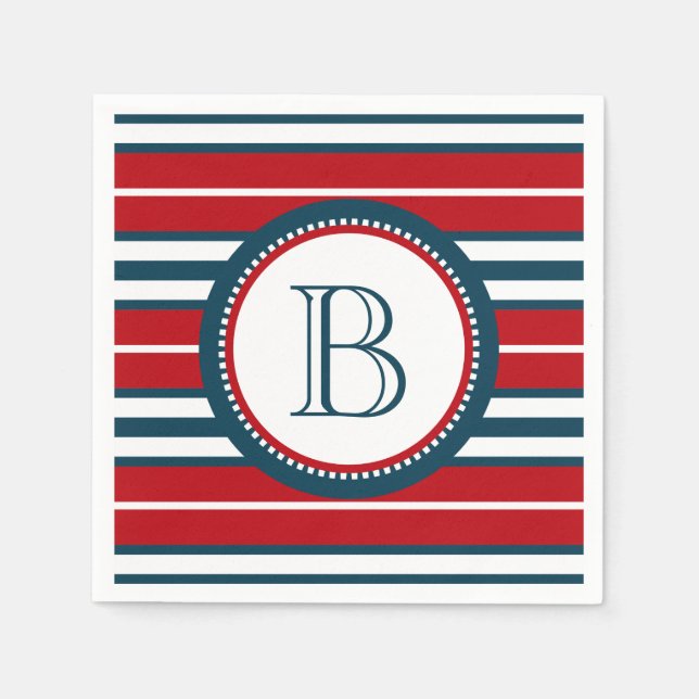 Monogrammdesign Serviette (Vorderseite)