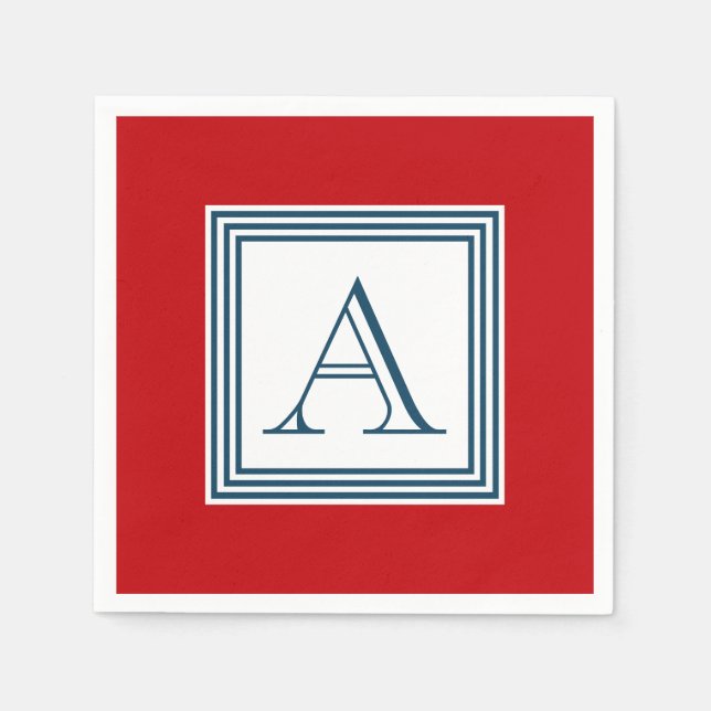 Monogrammdesign Serviette (Vorderseite)