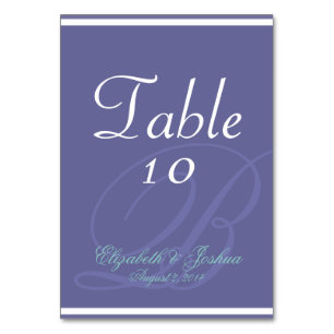 Monogrammdesign Tischnummer