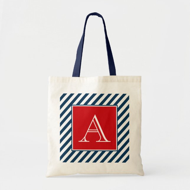 Monogrammdesign Tragetasche (Vorne)