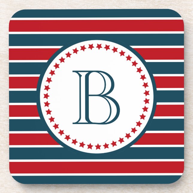 Monogrammdesign Untersetzer (Vorderseite)